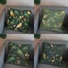 2D Exquisite Birds And Leaves Pattern Pillow Cover Pattern Cushion Cover Suitable For Sofa Bedroom Car Pillow Cover