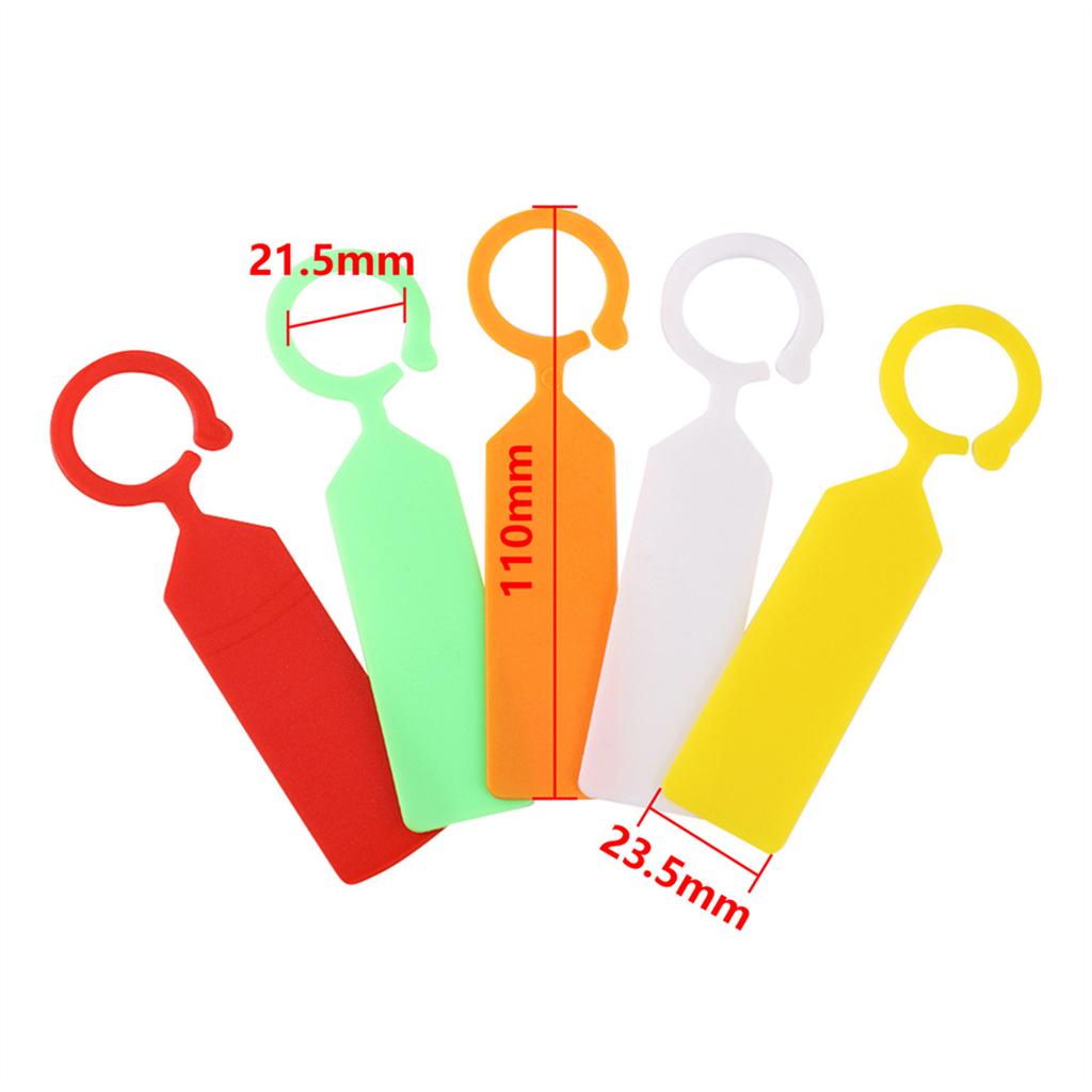 100Pcs Gardening Plant Labels Ring-shape Waterproof Hanging Tags Yard Orchard Trees Flowers Potted Plants Classification Sign
