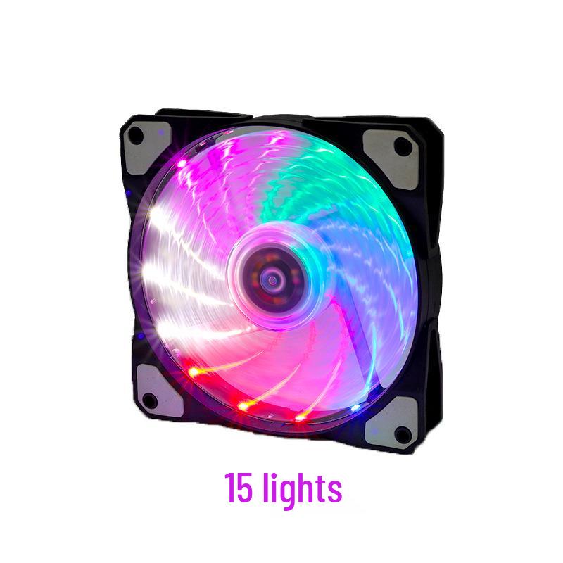 

12 см RGB LED ультра-тихий вентилятор охлаждения корпуса настольного компьютера