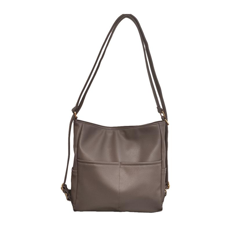 

Ретро мода сумка большой вместимости женская новая весенне-летняя рабочая сумка-тоут для поездок на работу простая повседневная сумка через плечо серый