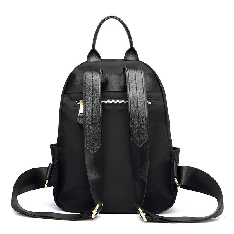 Luxe en cuir véritable et Oxford femmes Sac à dos mode voyage Sac à Dos Portable Sac à dos Design Sac à bandoulière Bolsas Sac a Main