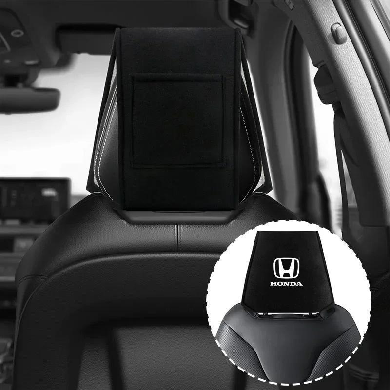 Car Accessory Seat Headrest Cover Auto Pillow Case Cushion Neck Cover For Honda Civic Fit Jazz Accord Pilo CRV Odyssey HRV Mugen