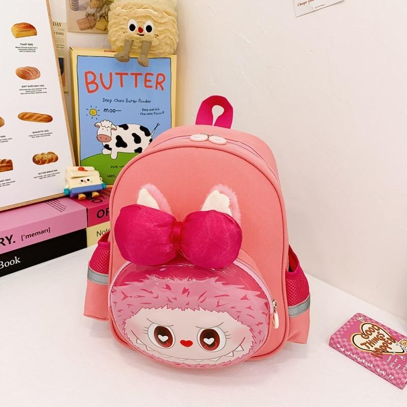 Trendy And Durable Children's Dual Shoulder Backpack In Cute Striped Pattern
