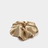 AVVINA PELLE Silk Scrunchie (M) - Champagne Beige