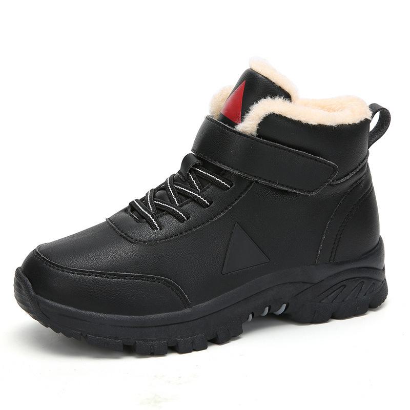 

Winter large size cotton shoes mother velvet warm walking shoes snow boots middle and old outdoor hiking shoes 45