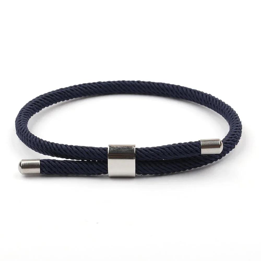 Minimalist Milan Rope Bracelet Simple Red String Stainless Steel Bracelet For Women Men Lovers Lucky Wristband Jewelry