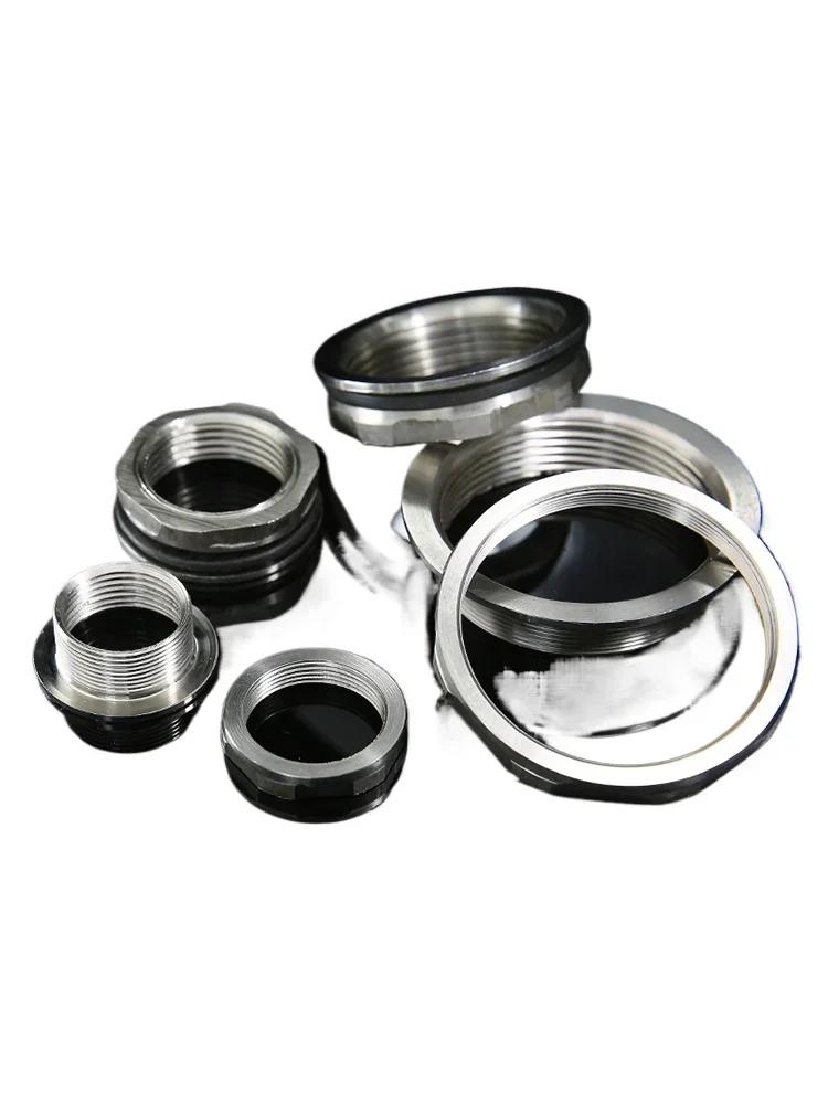 3/4”1"1.2"1.5"2 Zoll Edelstahl Rohrfitting Wassertank Loch Ablaufanschluss Wassereimer Wasserturm Verbindung