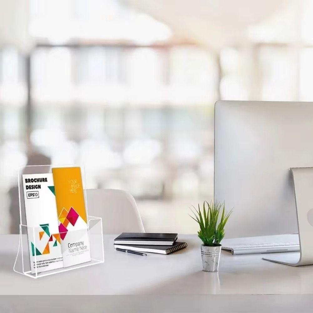 2/3/4-lagiger klarer Flyer-Displayständer A4/A5/A6 Schreibtisch-Dokumentenhalter Restaurant