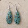 Luxury High Quality Natural Emperor Stone Water Drop Earrings Earrings European and American Popular Retro Jewelry