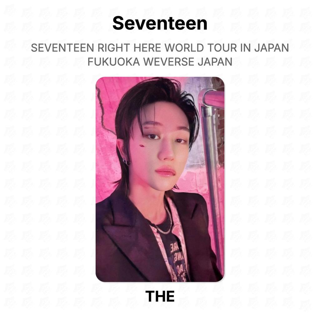Seventeen PRÁVĚ TADY SVĚTOVÉ TURNEÉ V JAPONSKU FUKUOKA WEVERSE JAPAN Oficiální fotokarta