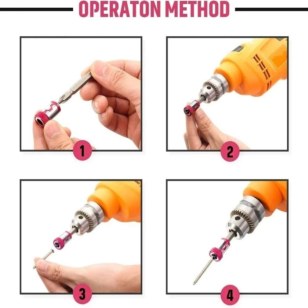 3pcs Durable Magnetic Screwdriver Bit Magnetic Drill Tool Magnetizer  Tool Accessories