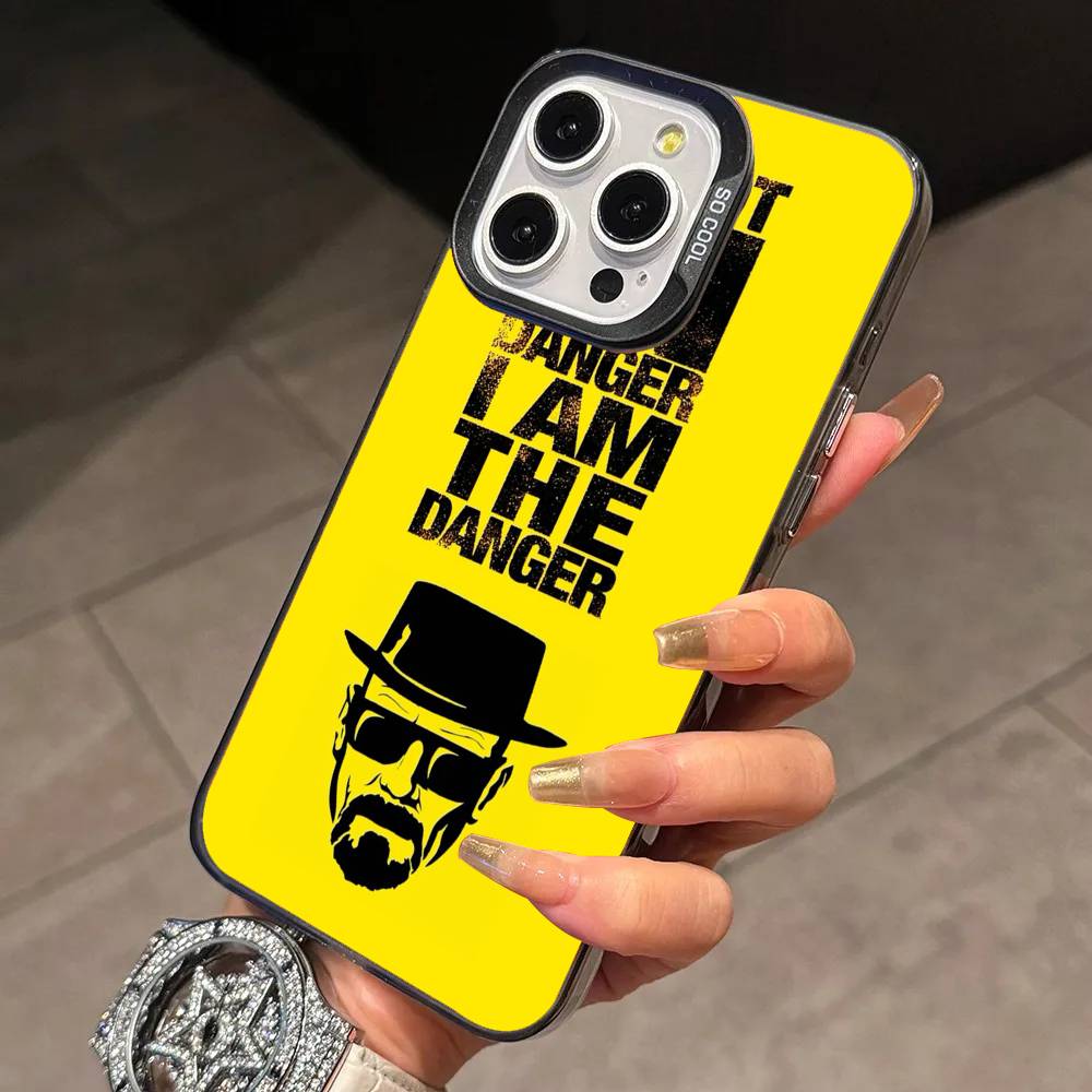 B-Breaking Bad Phone Case For iPhone 17,16,15,14,13,12,11 Plus,Pro Max,XS,Colorful Silver Phone case Funda Cover iPhone12PRO