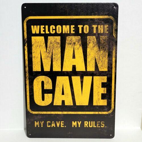 

Rustic Vintage Metal Tin Signs Man Cave Garage Funny RulesAluminum 20x30cm（7.8x11.8inch）