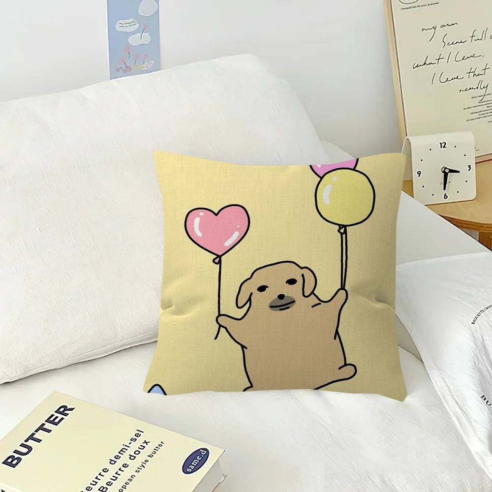 Funny anime meme nnudaeng dog  Pillow Gift Home Office Decoration Pillow Bedroom Sofa Car Cushion CoverPillow Case
