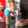 Portable Cereal Cup Dual Compartment Leak-Proof Container for Milk Cereal BPA-Free Plastic To-Go Breakfast Cup for Commuters Students