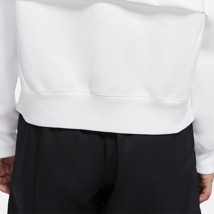 Jordan Knit Hooded Cardigan Sweatshirt Women Tops White CW6503-100