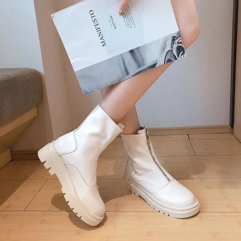 Elegant With Medium Heels Trend 2025 Woman Short Shoes New In Ankle Boots for Women On Offer High Quality Fashion Winter Booties