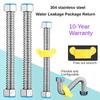 304 Stainless Steel Basin&Toilet Water Weaved 1/2"plumbing Hose,bathroom Heater Connect Corrugated Pipes with Wrench  Pipe