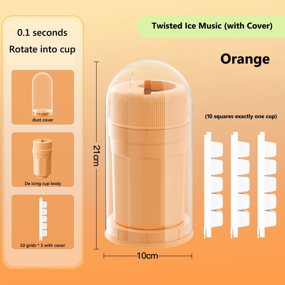 Multifunctional Rotating Ice Tray One-touch Ice Removal Homemade Ice Cube Mold New Twist Ice Cup