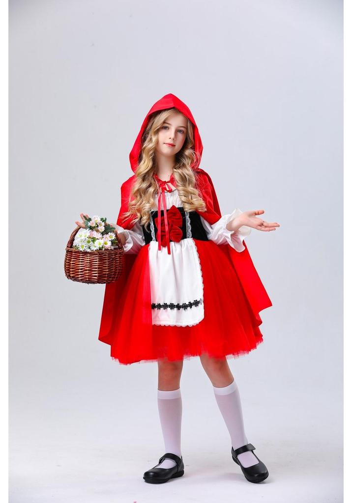 Halloween-Kostüm für Kinder: Rotkäppchen/Vampir/Prinzessin/Rote Königin/Hippie