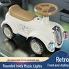 Balance Scooter im Vintage-Stil für Kinder von 1-3 Jahren - Wackel-Spielzeugauto für Kleinkinder