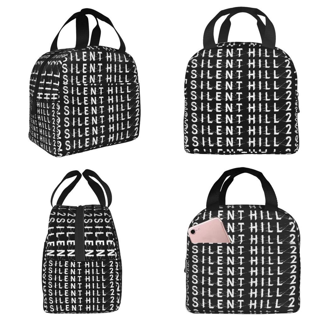 Silent Hill F Horror Game Insulated Lunch Bag for Women Office Cooler Thermal Food Box Tote Portable Lunch Boxes Container