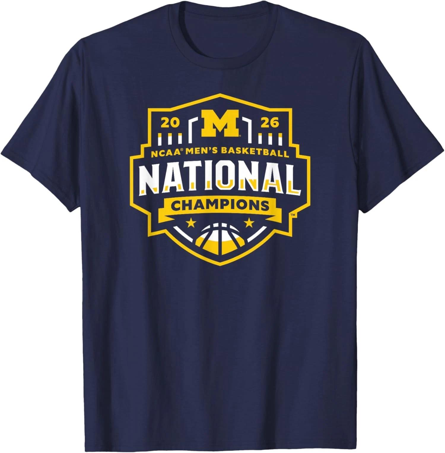 Michigan Wolverines National Champs 2026 Basketball Unisex T-Shirt XS