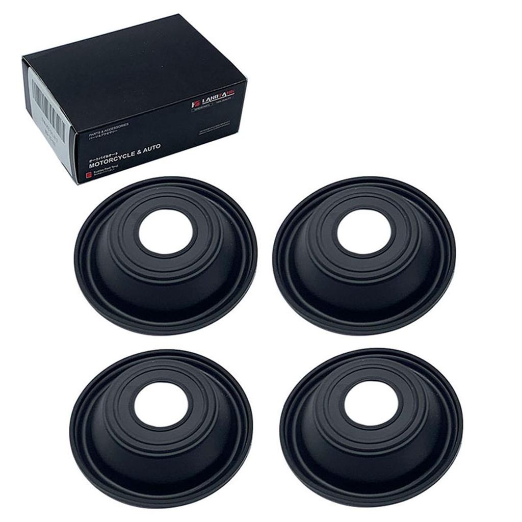 LandTank 4 Vacuum Diaphragms Compatible with KPS ZR400, ZRX400, EL250, Eliminator ZL250LX/ ZZR-250/EX250, GPX-250R, YM FZ400 Carburetor 43028-1080