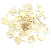 10pcs/lot  316 Stainless Steel Gold Plated Tree Moon Butterfly Small Charms Pendant For Necklace DIY Jewelry Making