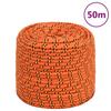 152656 vidaXL Boat Rope Orange 6 Mm 50 M Polypropylene