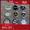 C200 E200 For Mercedes Benz 4pcs 3D 56mm 65mm 75mm For Mercedes Benz Car Emblem Wheel Hub Center Cap Badge Covers Sticker Decals