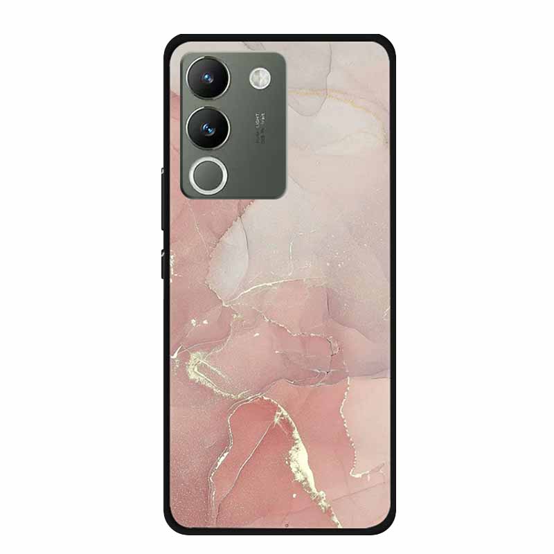 For Vivo V30 Lite 5G Case 6.67" Soft Silicone Marble TPU Phone Bag for vivo V30 Lite 5g V2314 Covers Luxury Protector V30Lite