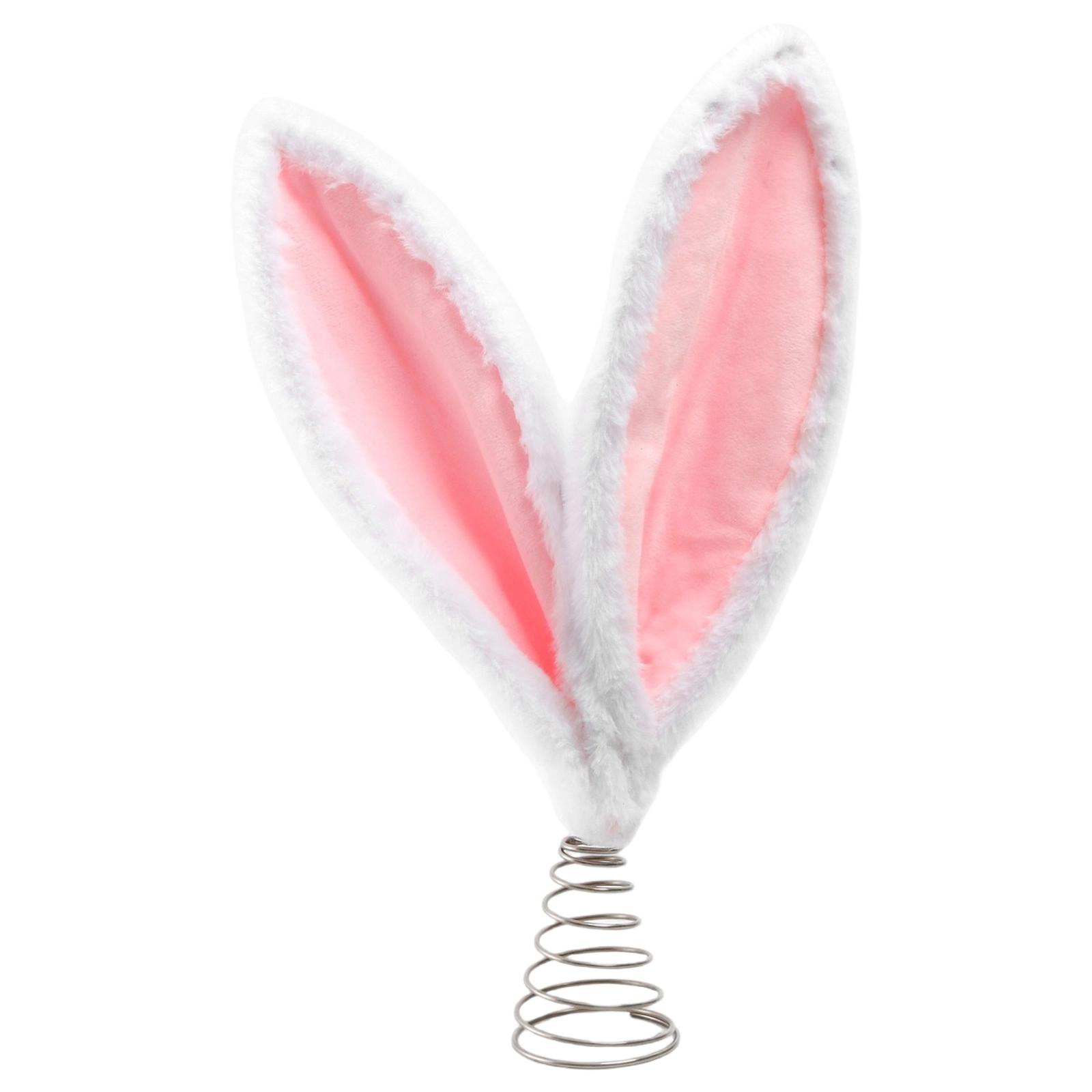 

Plush Easter Bunny Ear Decoration,Spring Bunny Ear Ornament For Easter Party, Home Tabletop, Holiday & Spring Decor One Size белый
