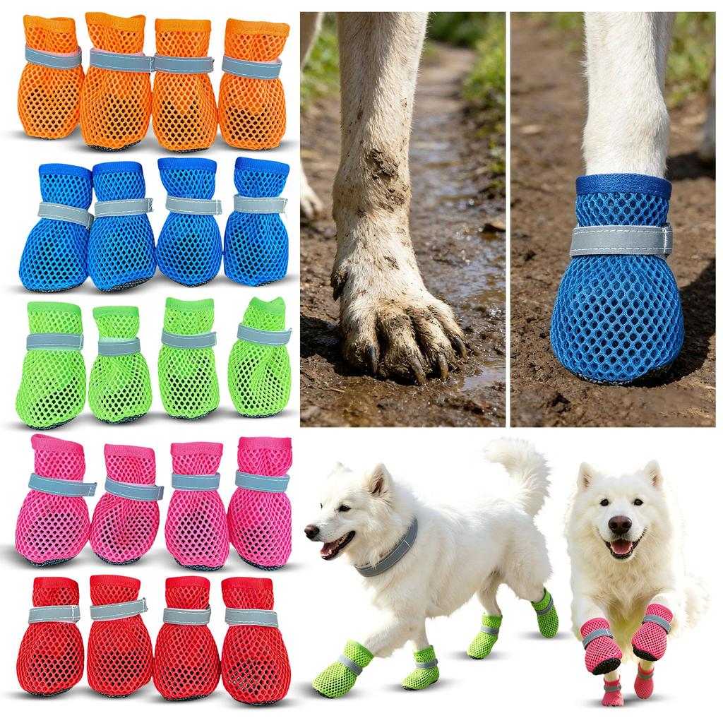 Dog Shoes with Non- Breathable Soft Boots for Small Dogs Indoor Outdoor