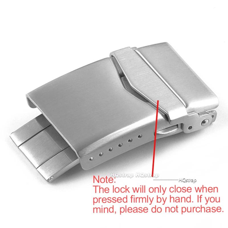 18mm 20mm 22mm Watch Clasp Solid Stainless Steel Folding Buckle Men Women Watch Buckle for Silicone Strap Metal Strap Accessory