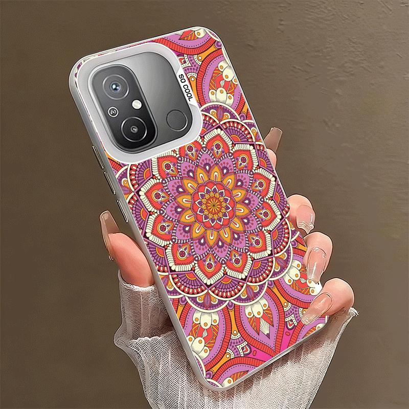 Mandala Style Pattern Shockproof Phone Case for Xiaomi Poco X7 X6 X5 X3 Pro F7 Ultra M8 Redmi 15C 15 14C 13C 12C 10C 13 12 10