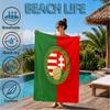 Hungarian Football Emblem Beach Towel, Quick-drying, Easy to Care for, Suitable for Both Fitness and Beach Vacations,Sports Essential