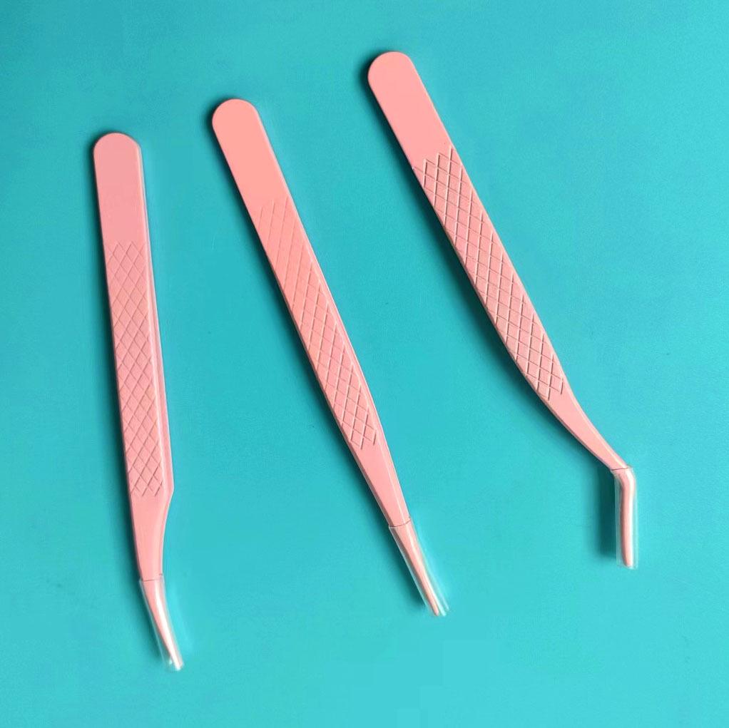 Dolphin Gold Eyelash Tweezers for Professional Application