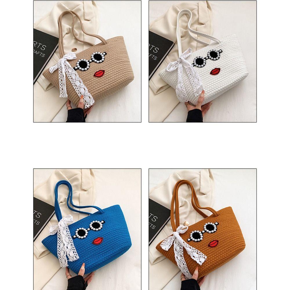 

DIY Соломенная Сумочка Пляжная Сумка Ручной Работы Модная Соломенная Сумка Лето