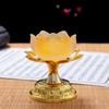 Chinese Alloy Lotus Candle Pedestal for Buddha Butter Candlestick, Household Buddha Hall for Candle Buddha Utensils and Supplies