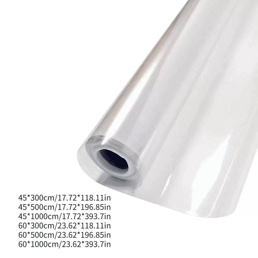 Statisch entfernbares Kontaktpapier, transparente elektrostatische Wandschutzfolie, Rolle, PET-Haftaufkleber für Küche und Büro