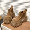 Fashion Flats Platform Women Ankle Boots Casual Suede Winter Sport Shoes Fashion Dress New Boots 2025 Designer Goth Femme Chelsea Boots