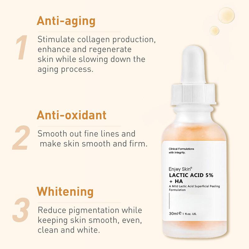 2 ks Kyselina mléčná Originální roztok Omlazující a hydratační péče o obličej Esence s kyselinou laktobionovou