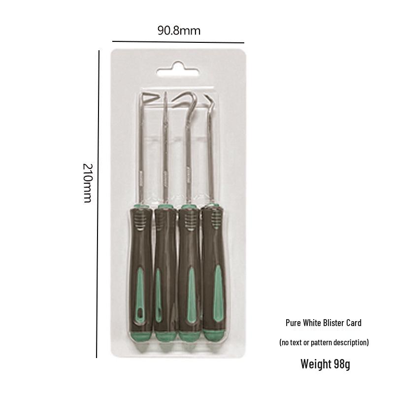 Sofort verfügbar 4-teiliges Mini-Wellendichtring-Haken & Dichtungsentferner-Werkzeugset