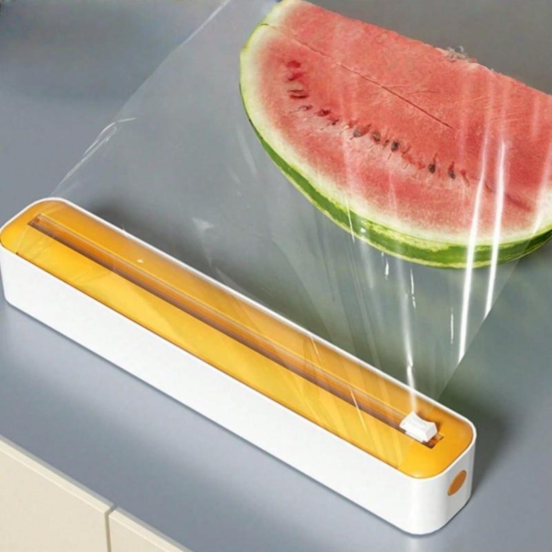 1 piece kitchen cling film dispenser, convenient and fast cling film cutting machine, household magnetic suction wall mounted