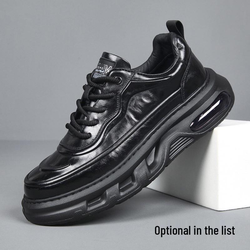 Vyriški natūralios odos universalūs laisvalaikio batai - Aukštos klasės, minkštas padas, neslystantys, su pliusiniu pamušalu, rudens/žiemos