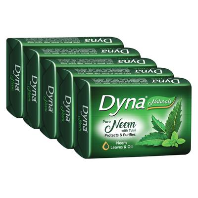 Dyna Naturals Neem & Tulsi Extract Soap 100g X 5