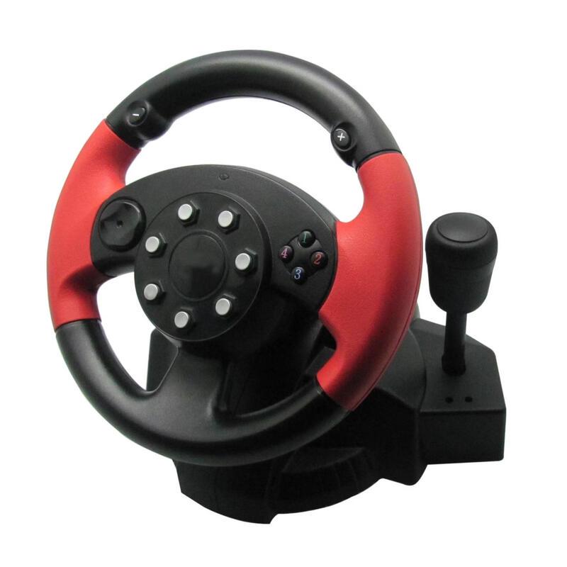 TLXT Wired Gaming Steering Wheel