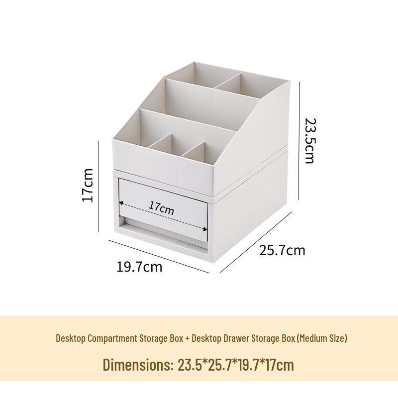 Schubladen-Stil Stapelbarer Schreibtisch-Organizer für Kosmetik & Schreibwaren