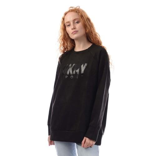 DKNY Damen-Sweatshirt aus Scuba-Wildleder